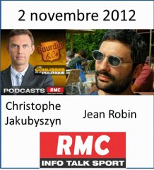 Jean Robin interviewé sur RMC pour Observer la loi (2 novembre 2012)