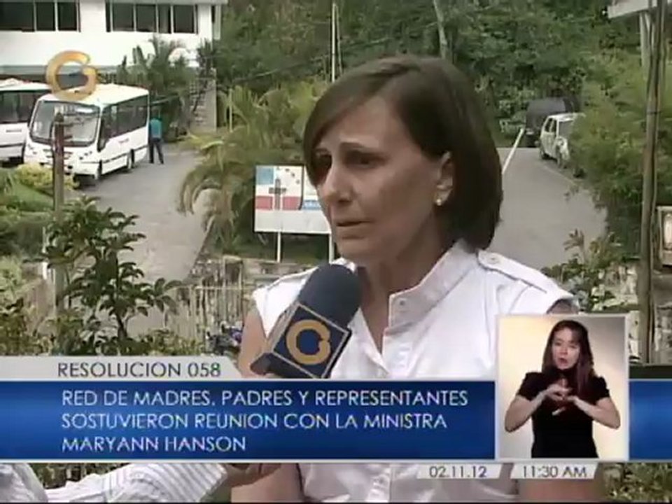 Ministra Hanson revisará resolución 058, según la Red de Madres, Padres y Representantes