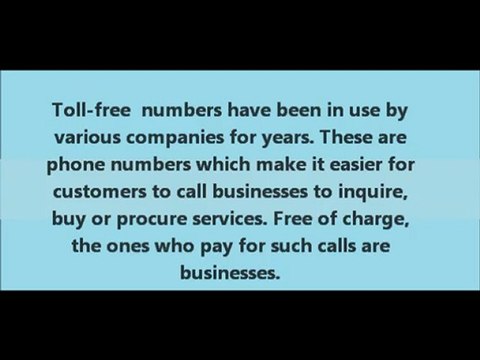 Toll free numbers and advanced phone systems