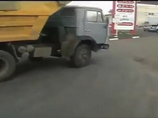 crazy truck driver