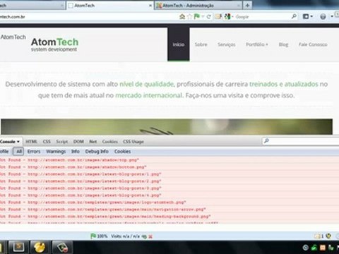 Projeto AtomTech no CMS Joomla! - 04 Configurando Template