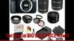 Canon EOS 60D DSLR Camera with 3 Canon Lens n Lens Pro Pack: Includes - Canon EF-S 18-55mm f3.5-5.6 IS - Canon EF-S 55-250mm f/4-5.6 IS Autofocus Lens - Canon EF 50mm f1.8 II Autofocus Lens, Also Includes Deluxe Carrying Case, 2 Extra Batteries & Tra