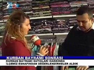 Zile uzun çarşı esnafı bayram sonrası durum ropörtajı