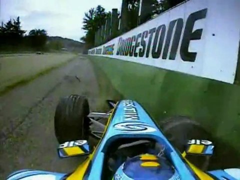 Fisichella Crash in San Marino 2005