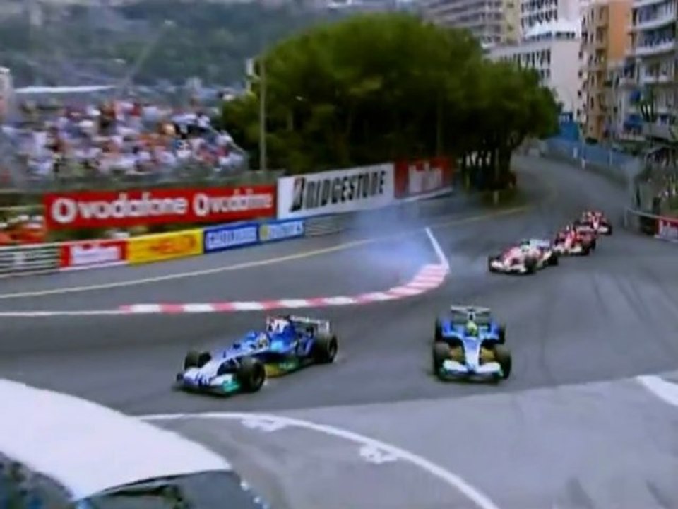 Villeneuve Crash in Monaco 2005