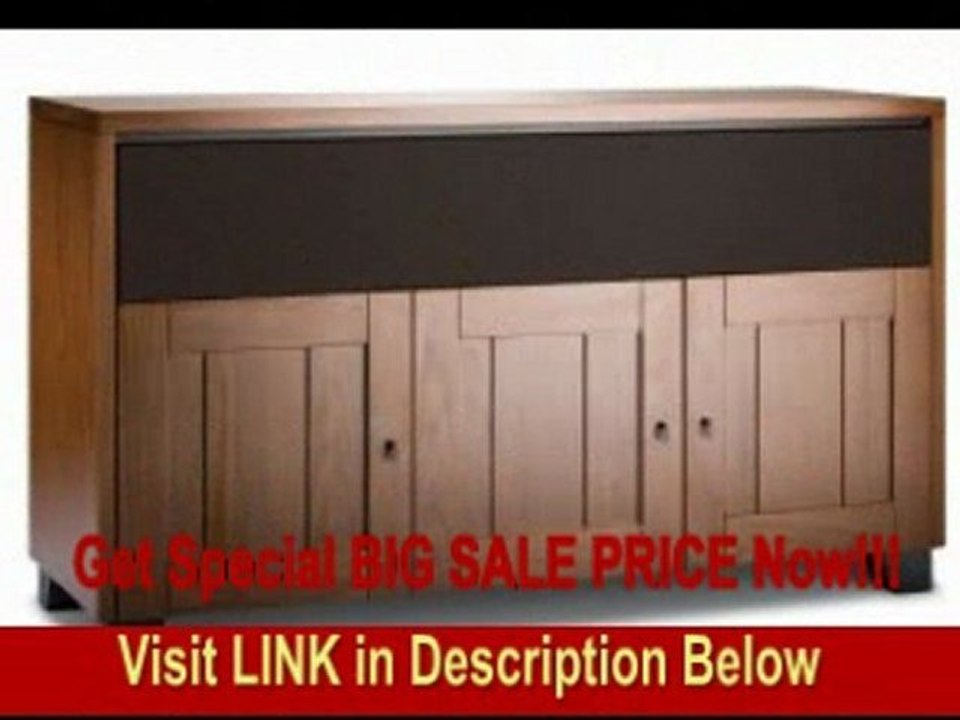 Salamander Chameleon Geneva 339 Triple-Width A/V Cabinet (Medium Walnut)