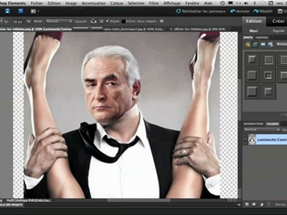 Mettre son visage sur une autre photo (avec Photoshop Elements)