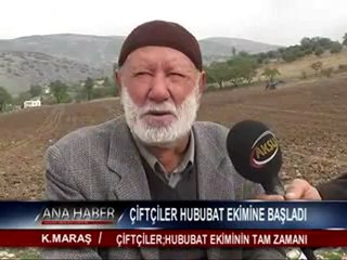 KAHRAMANMARAŞ’TA ÇİFTÇİLER HUBUBAT EKİMİNE BAŞLADI.
