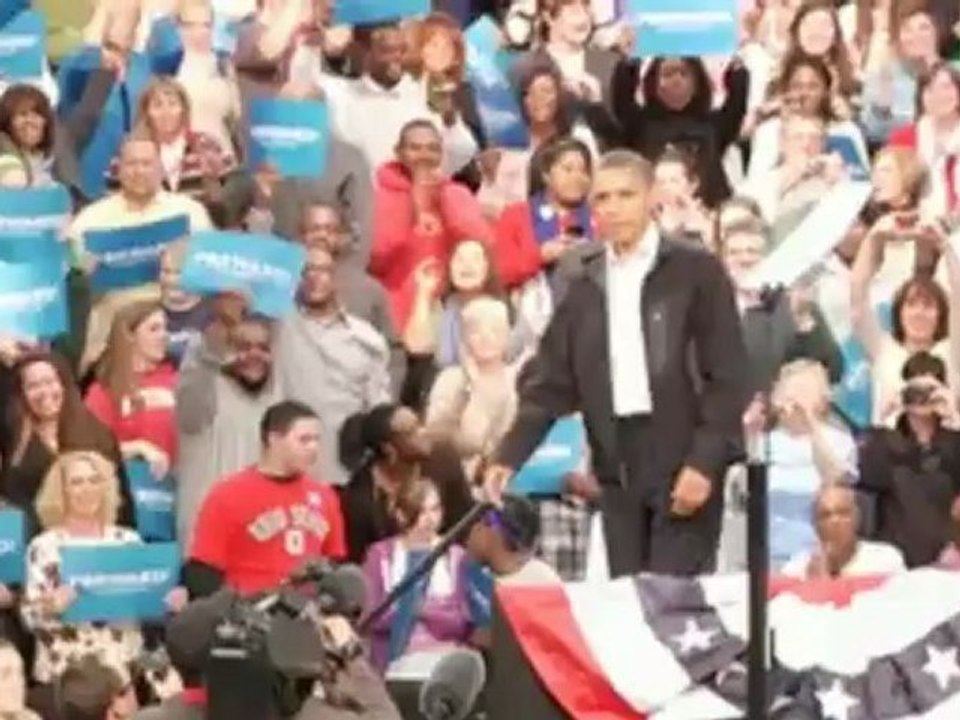 Barack Obama fait campagne dans l'Ohio - Vidéo Dailymotion