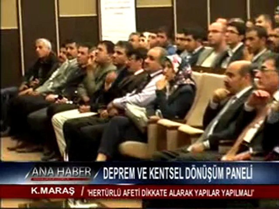 DEPREM VE KENTSEL DÖNÜŞÜM PANELİ