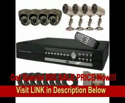 CIB R801H60W500G8653-8401 8CH Security Surveillance DVR 500GB 8 CCD Cameras KIT. Eagleeyes Software