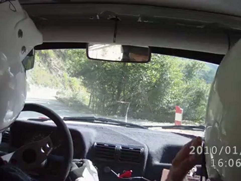 rallye escarene 2012 es:8 loda col st roch  dalbera/salles teamvaliplan  sortie de route