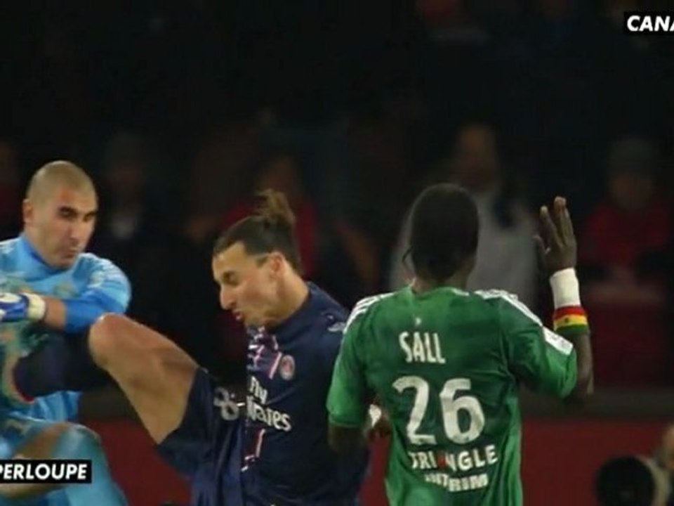 L'expulsion de Zlatan Ibrahimovic face à l'ASSE 20121103