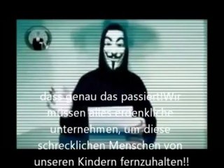 Anonymous message to pedophiles (german subtitle)