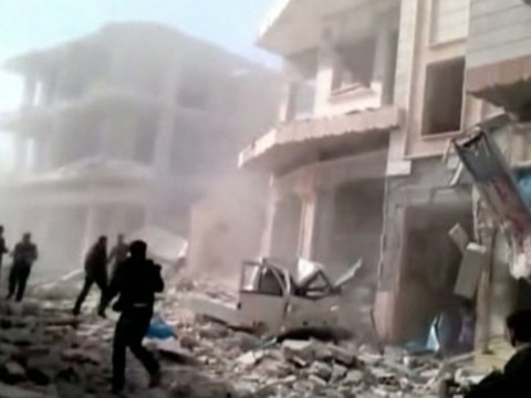 Syrian town of Binnish bombarded