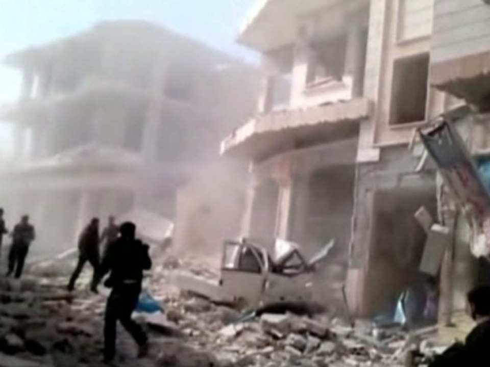 Syrian town of Binnish bombarded