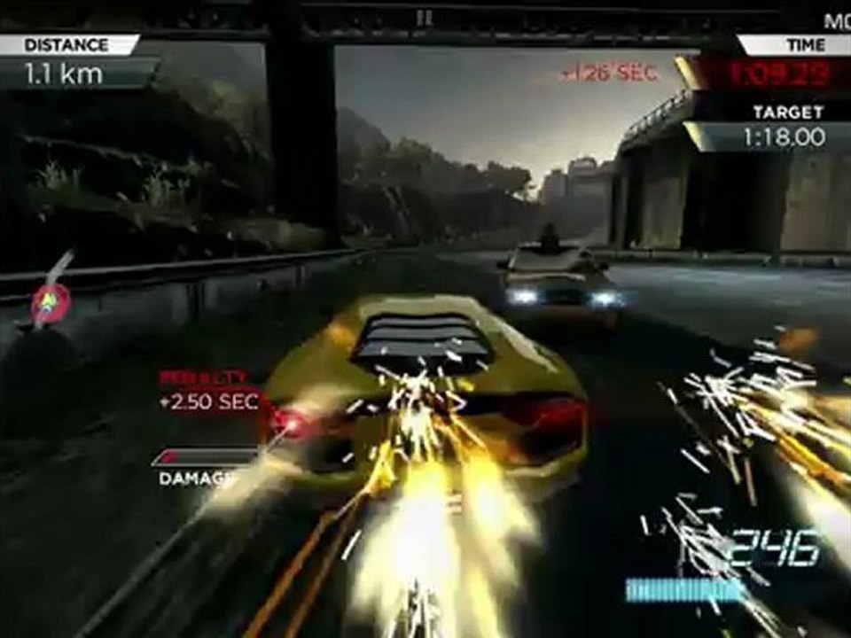 Need for Speed Most Wanted iOS - Lamborghini Aventador Gameplay