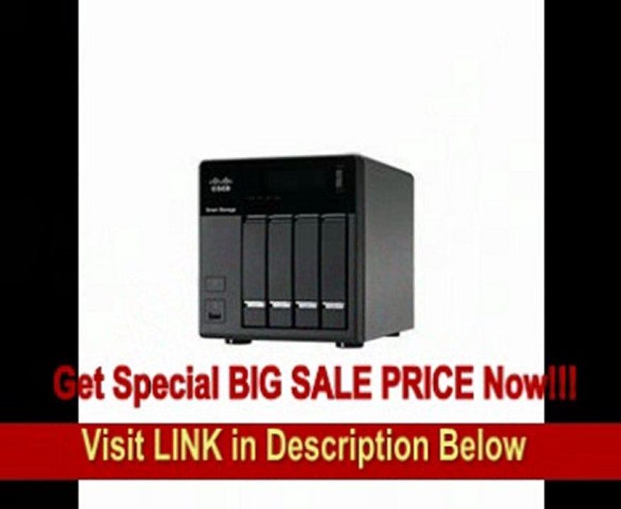 Cisco NSS 324 4-Bay 4 TB (4 x 1 TB) Smart Network Attached Storage NSS324D04-K9