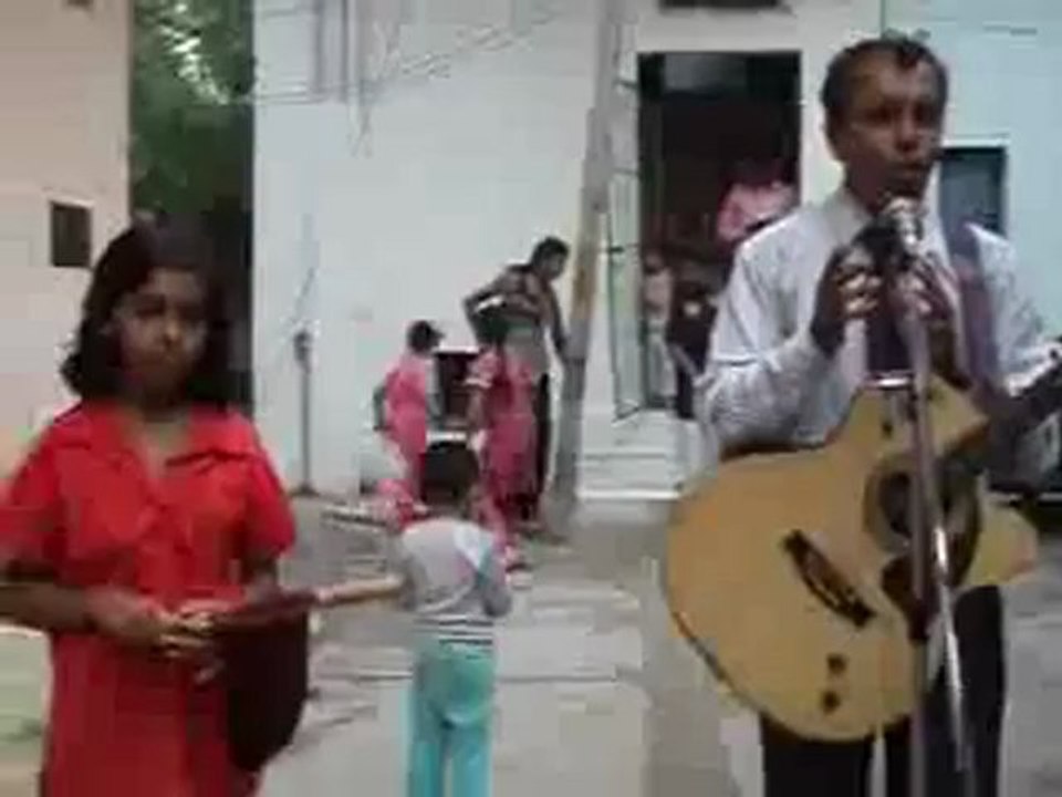 Gospel Open air Preaching by "Evangelist Hemant @ daughter Glory Daniels" @ Mehrauli Chruch compound