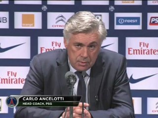 11e journée - Ancelotti:"Le carton d'Ibra n'est pas mérité"