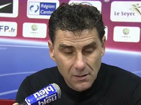 Conférence de presse Châteauroux - Dijon FCO : Didier THOLOT (LBC) - Olivier DALL'OGLIO (DFCO) - saison 2012/2013