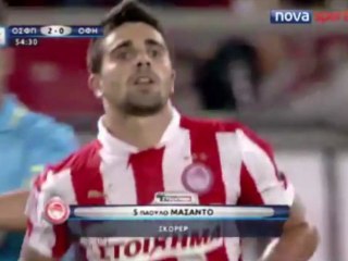 Le premier but de Machado avec l'Olympiakos !