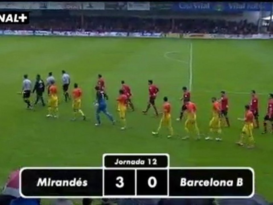 Liga Adelante   Mirandés 3  Barcelona B  0