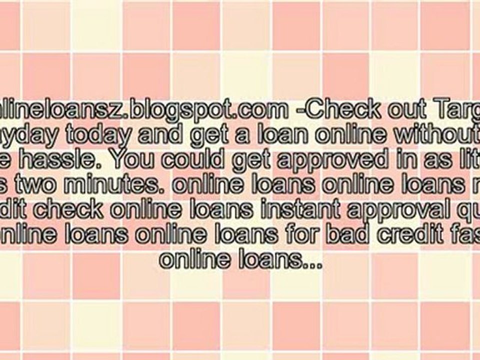 Get an Online Loan- No credit check needed