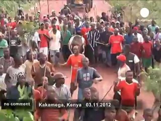 Presidential bullfight in Kenya - no comment