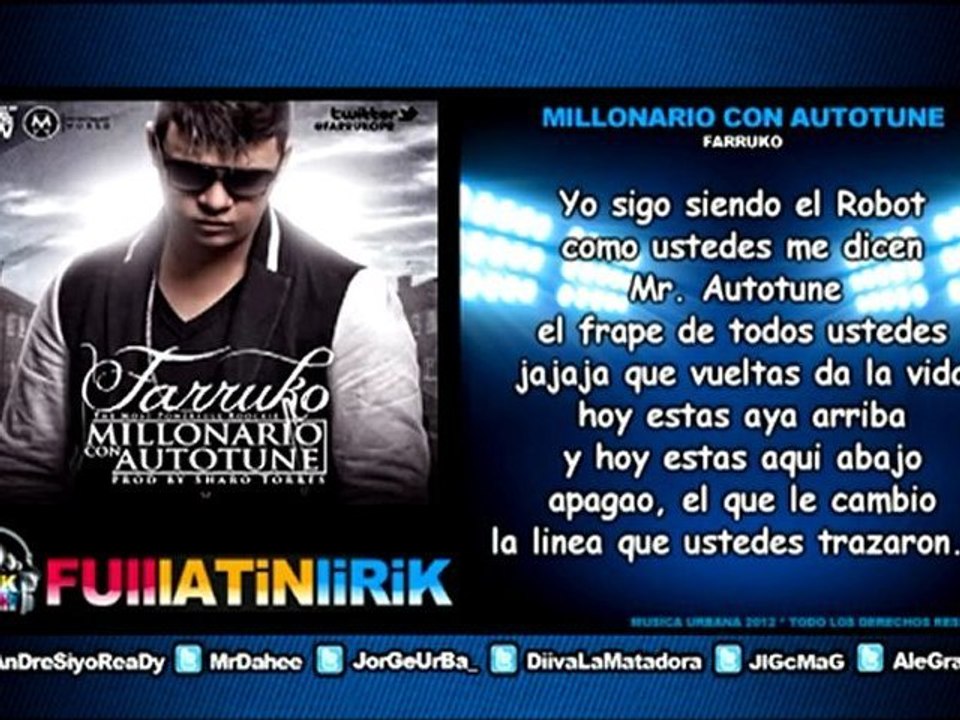 Farruko - Millonario con Autotune [Letra]
