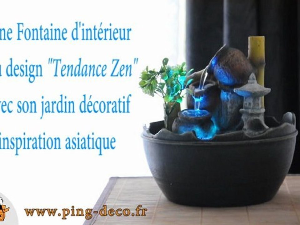 Fontaine interieur zen style jardin d'Asie URUMI