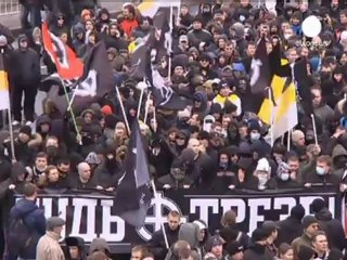 Los ultranacionalistas monopolizan el día de Rusia
