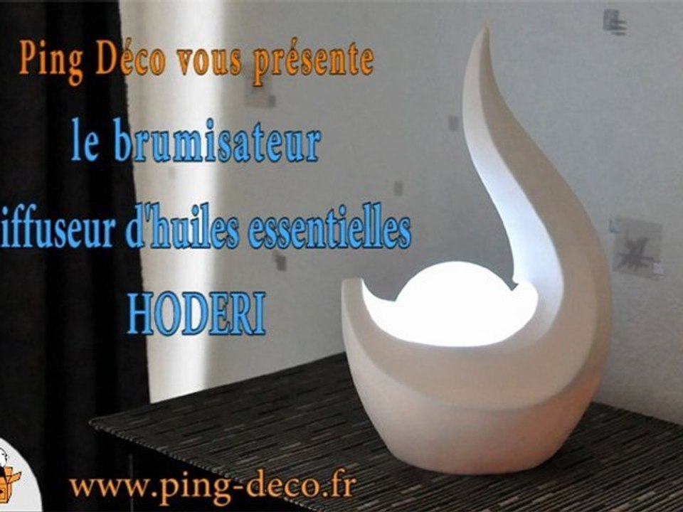 Diffuseur d'huiles essentielles à ultrason HODERI (disponible sur PING-DECO.FR)