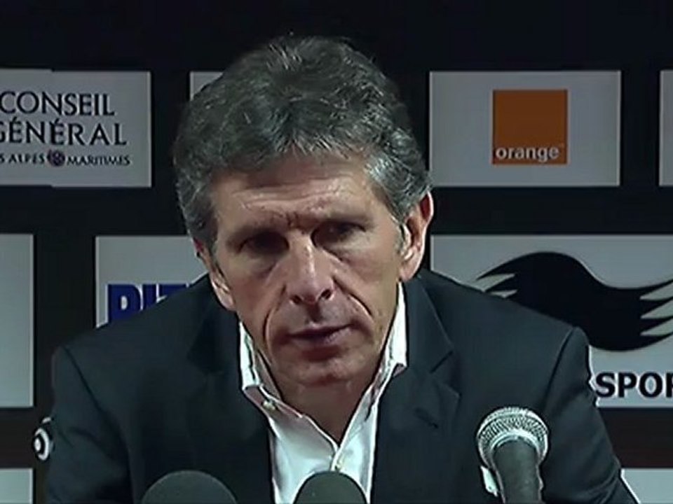 Conférence de presse OGC Nice - AS Nancy Lorraine : Claude  PUEL (OGCN) - Jean  FERNANDEZ (ASNL) - saison 2012/2013