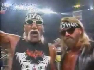 nWo run over Macho Man and cut a promo