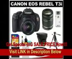 BEST PRICE Canon EOS Rebel T3i 18.0 MP Digital SLR Camera Body & EF-S 18-55mm IS II Lens with 55-250mm IS Lens   16GB Card   Battery   Case   (2) Filters   Tripod   Cleaning Kit