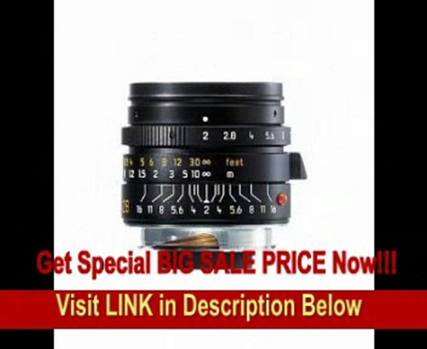 BEST BUY Leica Summicron-m 28mm F/2 Asph Lens- Black