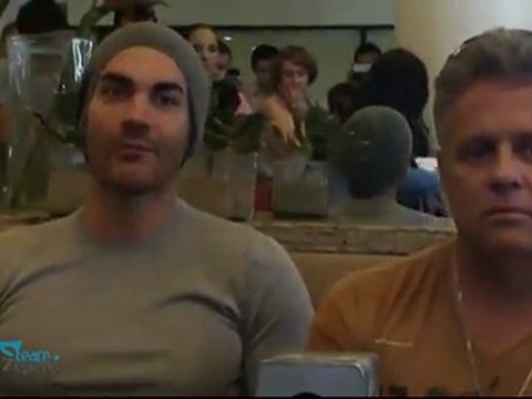 David Zepeda @davidzepeda1 y elenco de @unanochedepasio conferencia de prensa en Guaymas