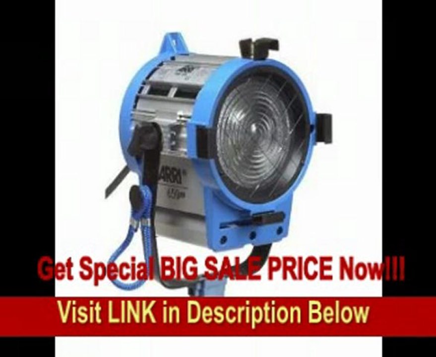 BEST PRICE Arri 650/3 Compact Fresnel Kit with 3 650 Watt 0 Watt Plus Fresnel Tungsten Lights, Bulbs and Accessories, 1,950 Watts, 120 Volts.
