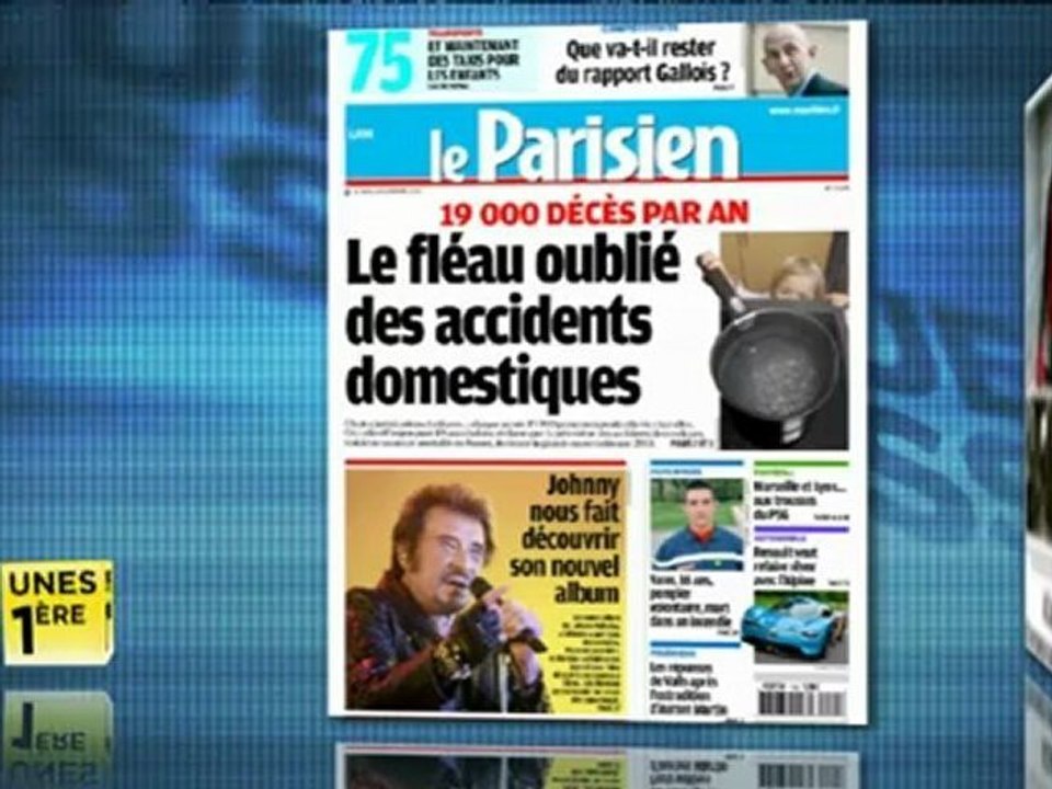 Revue de presse Unes 1ère - Revue de Presse 5 novembre 2012