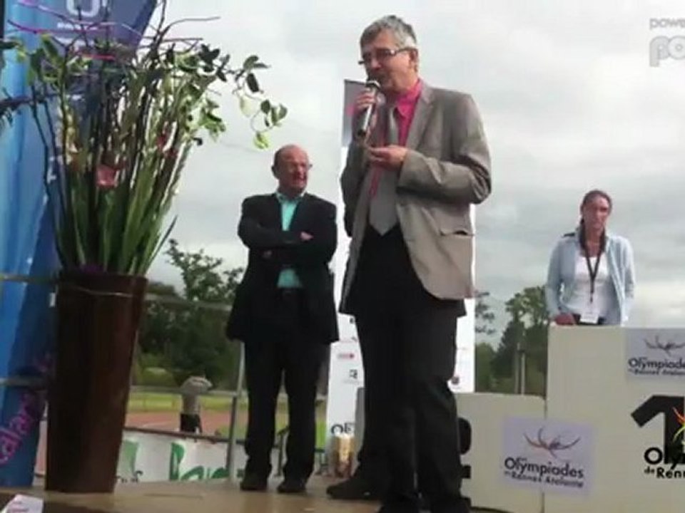 Olympiades Rennes Atalante 2012 -  Les mots du Maire