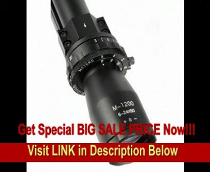 BEST PRICE Leatherwood 6-24x50 M-1200 Camputer ART Riflescope, Mil-Dot Reticle LART624X50TAK