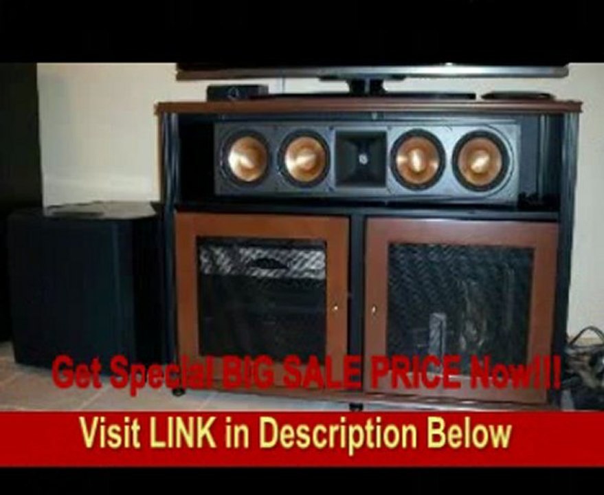 BEST BUY Salamander Synergy 329  A/V Cabinet w/ Two Doors & Center Channel Shelf  (Cherry/Black)