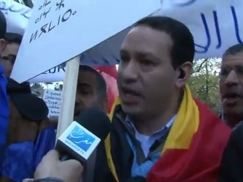 Marche pour le Sahara marocain à Bruxelles. 4 Novembre 2012