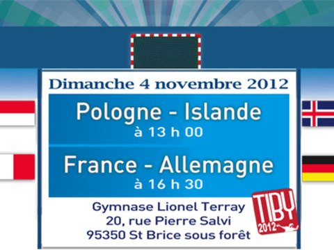 France - Allemagne - Tournoi Internationale Jeunes P. TIBY