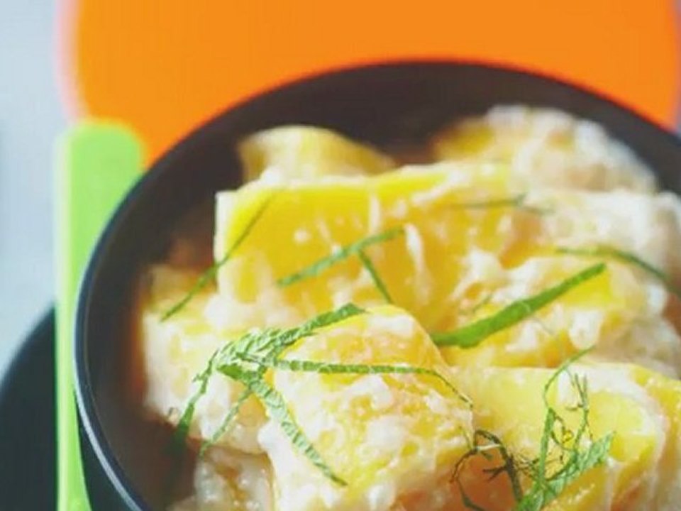 Bien déjeuner dans ma boîte - Salade de mangue au lait de coco et tapioca