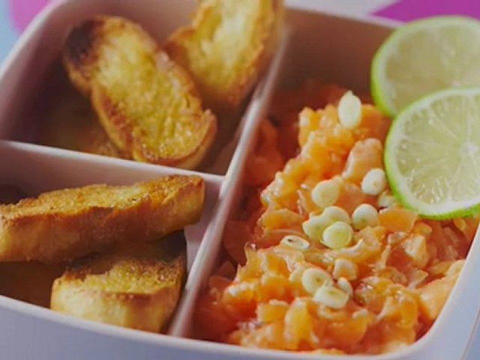 Bien déjeuner dans ma boîte - Tartare aux deux saumons