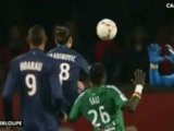 Expulsion de Zlatan Ibrahimovic face à Saint-Etienne à cause d'un coup de pied sur Ruffier