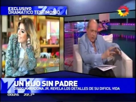 Diego Maradona, Hijo, en 702013 con Chiche Gelblung Parte 3de4