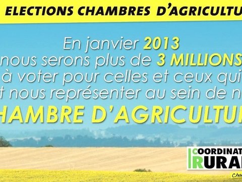 Elections Chambres d'agriculture 2013